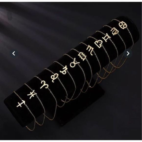 Virgo GOLD ZODIAC STAR SIGN HOROSCOPE NECKLACE - Picture 4 of 10